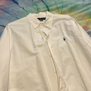 White XL Classic Fit Ralph Lauren button down
